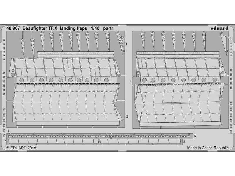 Beaufighter TF. X landing flaps 1/48 - Revell - image 1