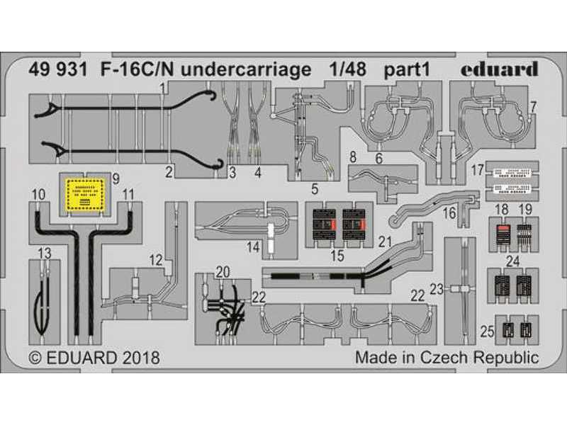 F-16C/ N undercarriage 1/48 - image 1