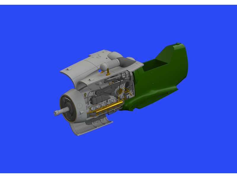 Bf 109G-6/ U4 engine 1/48 - Tamiya - image 1