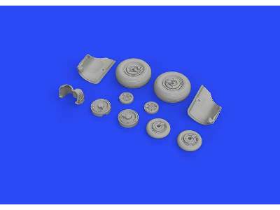 MiG-23ML wheels 1/48 - Eduard - image 3