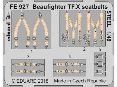 Beaufighter TF. X seatbelts STEEL 1/48 - Revell - image 1