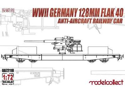 WWii Germany 128mm Flak 40 Anti-aircraft Railway Car - image 1