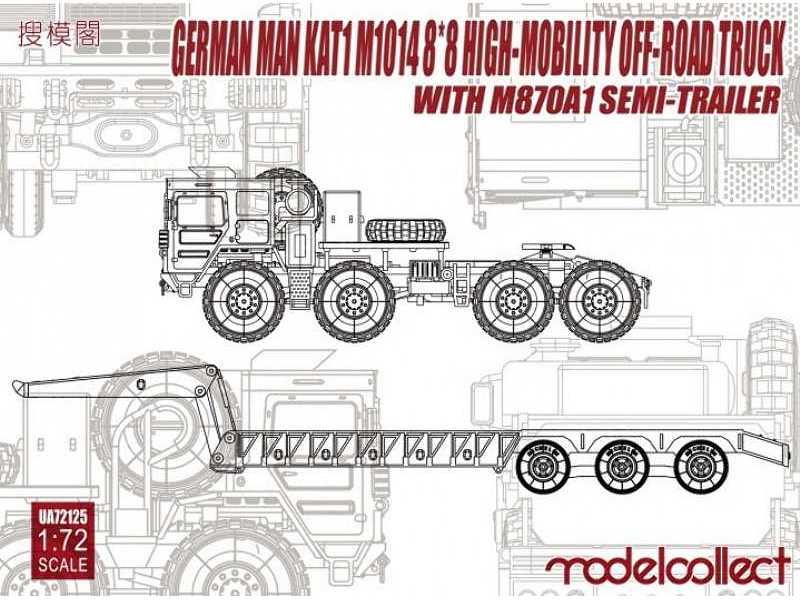 German Man Kat1 M1014 8x8 High-mobility Off-road Truck With M870 - image 1