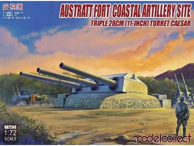 Austratt Fort Coastal Artillery Site Triple 28cm Turret Caesar - image 1