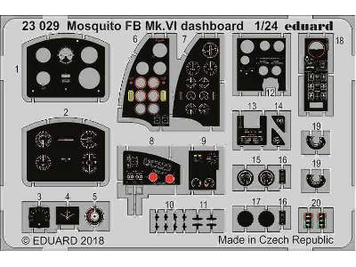 Mosquito FB Mk. VI dashboard 1/24 - image 1