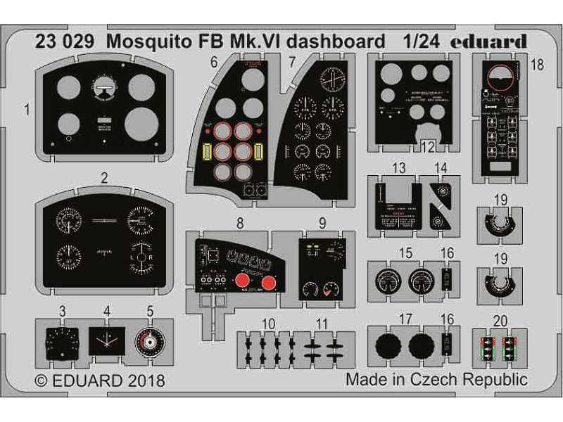 Mosquito FB Mk. VI dashboard 1/24 - image 1