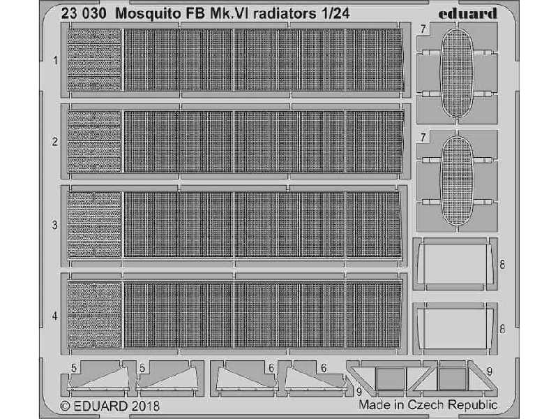 Mosquito FB Mk. VI radiators 1/24 - image 1