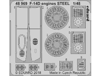 F-14D engines STEEL 1/48 - image 1