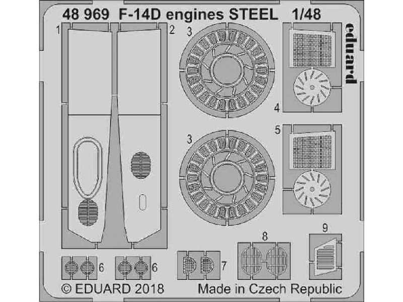 F-14D engines STEEL 1/48 - image 1