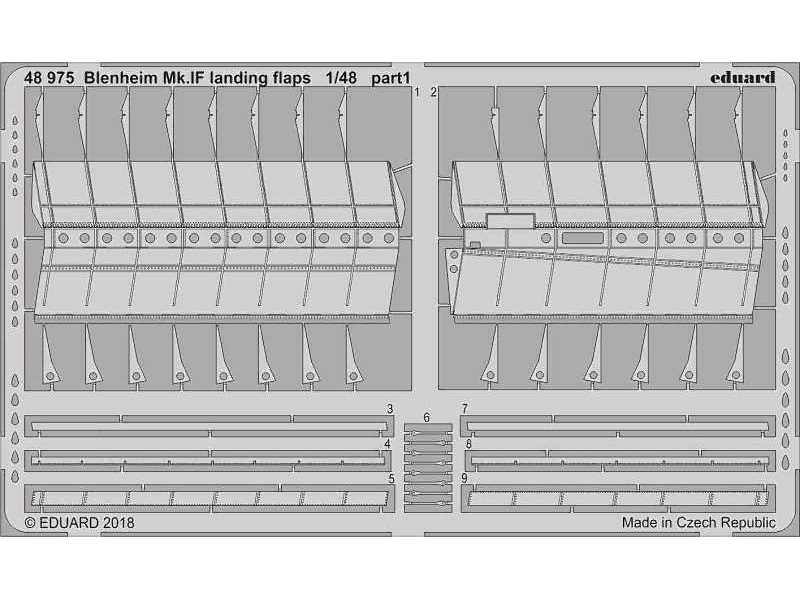 Blenheim Mk. IF landing flaps 1/48 - Airfix - image 1