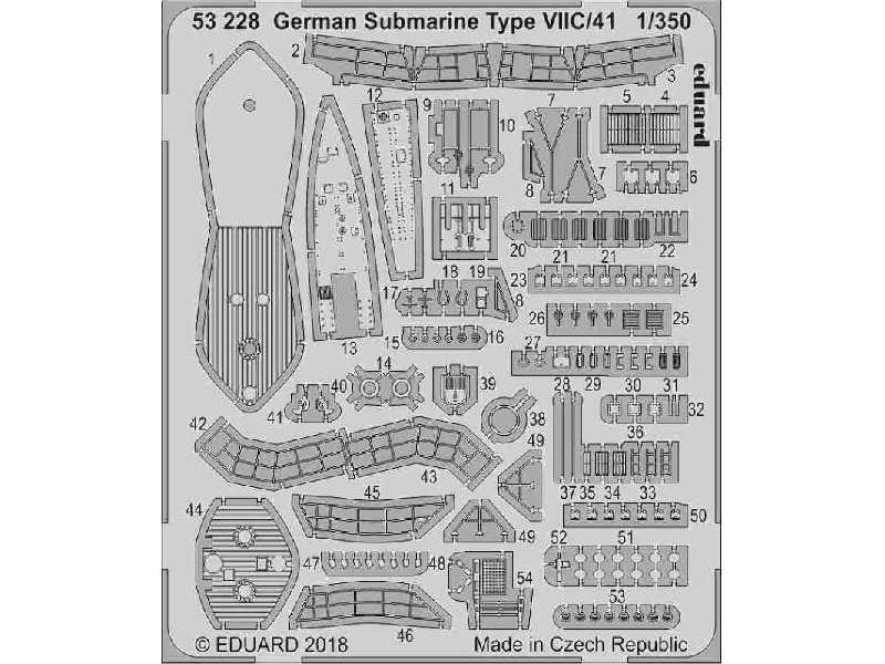 German Submarine Type VIIC/41 1/350 - image 1 German Submarine Type VIIC/41 1/350 - image 1