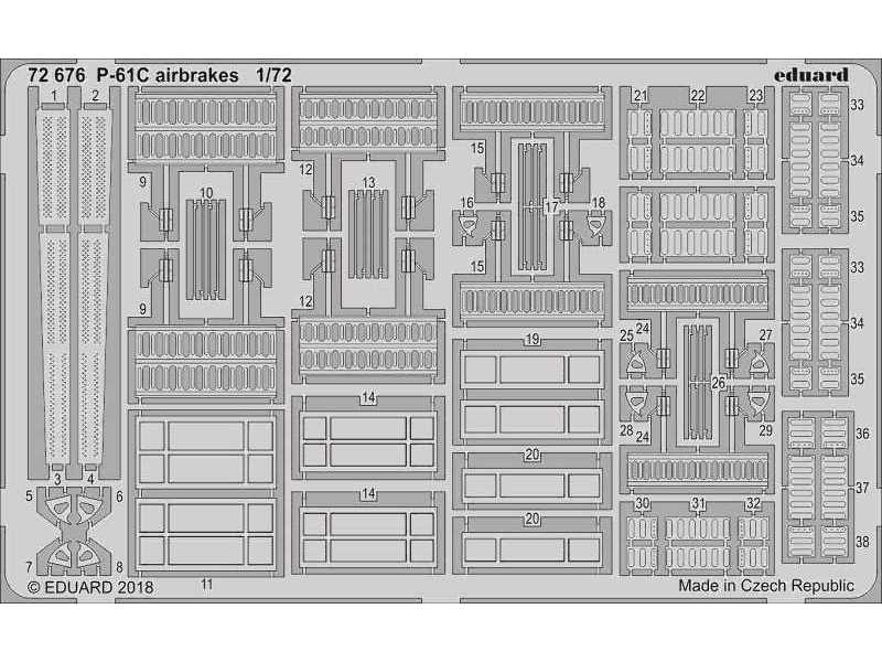 P-61C airbrakes 1/72 - Hobby Boss - image 1