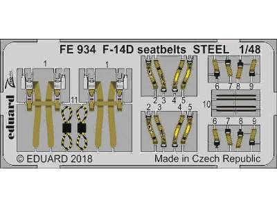 F-14D seatbelts STEEL 1/48 - image 1