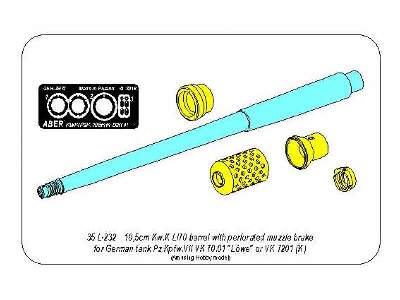 10,5cm KwK L/70 barrel w/perforated muzzle brake for Pz.Kpfw.VII - image 17