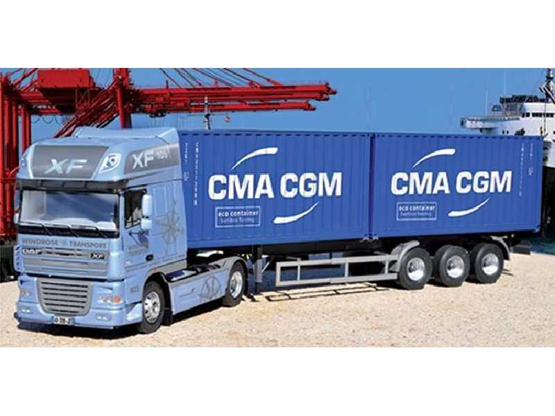 DAF 105 XF w/2 x 20ft containes CMA-CMG - image 1