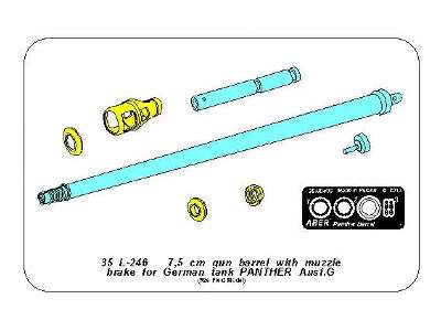 7,5 cm barrel with muzzle brake for Panther Ausf.G - image 12