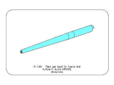 75mm gun barrel for German Tank Pz.Kpfw. VI Ausf. B (VK36.01) - image 9