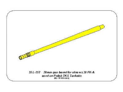 20mm gun barrel for nkm wz.38 FK-A used on TKS Tankette - image 10