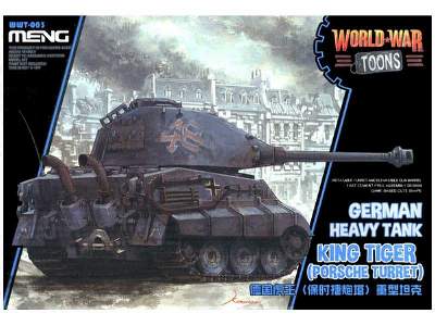 World War Toons German Heavy Tank King Tiger (Porsche Turret) - image 1
