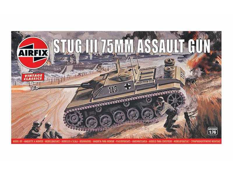 Airfix Vintage Classics - Stug III 75mm Assault Gun - image 1