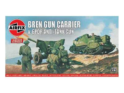 Airfix Vintage Classics - Bren Gun Carrier &amp; 6pdr Anti-Tank  - image 1