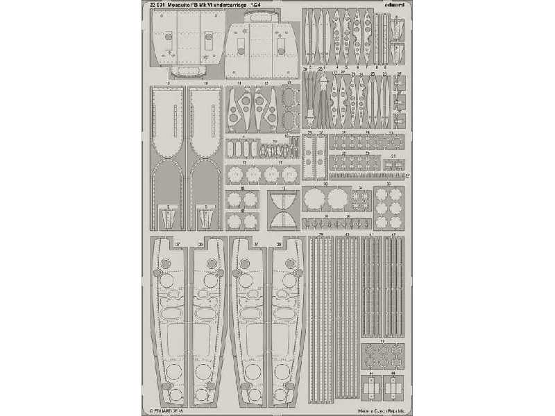 Mosquito FB Mk. VI undercarriage 1/24 - image 1