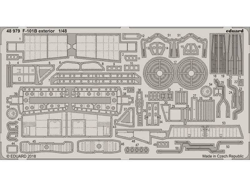 F-101B exterior 1/48 - Kitty Hawk - image 1