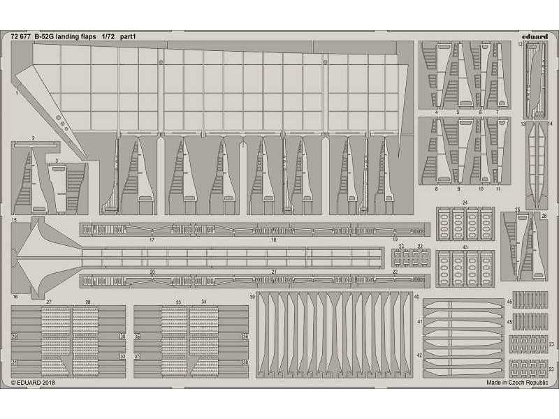 B-52G landing flaps 1/72 - Modelcollect - image 1