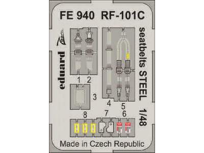 RF-101C seatbelts STEEL 1/48 - Kitty Hawk - image 1