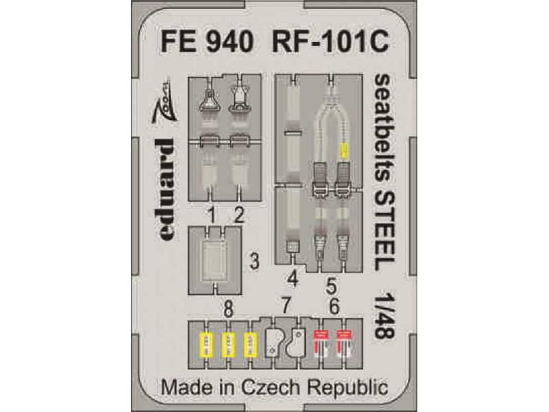 RF-101C seatbelts STEEL 1/48 - Kitty Hawk - image 1