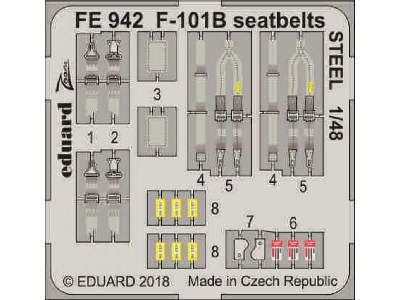 F-101B seatbelts STEEL 1/48 - Kitty Hawk - image 1