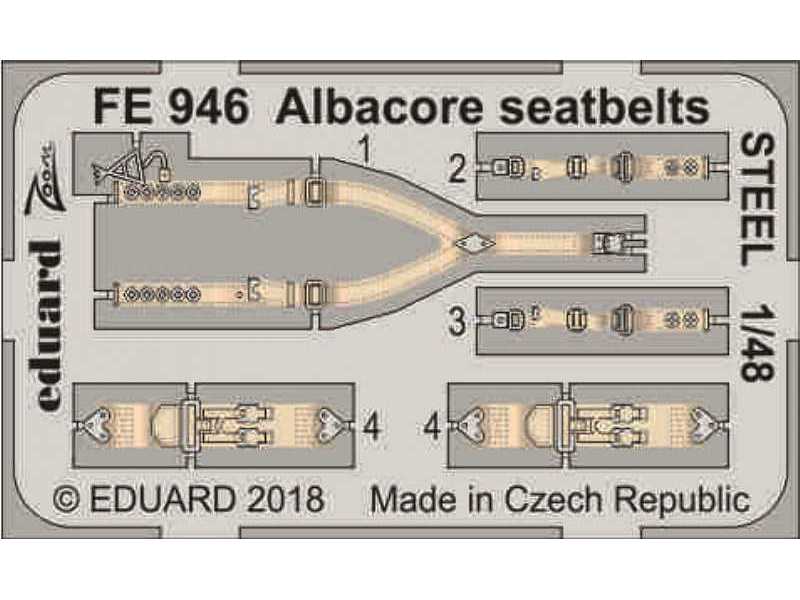 Albacore seatbelts STEEL 1/48 - image 1