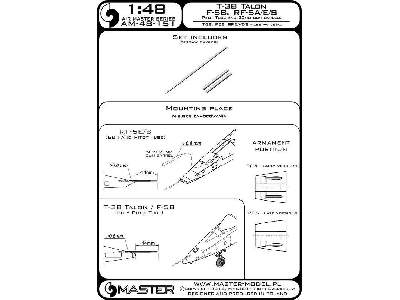 T-38 Talon / F-5b / Rf-5a, E, S - Rurka Pitota I Lufy Działek 20 - image 1