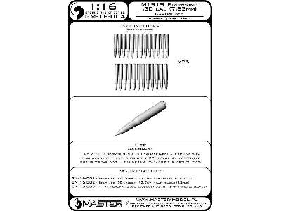 M1919 Browning .30 Caliber (7,62mm) - Naboje (25sztuk) - image 1