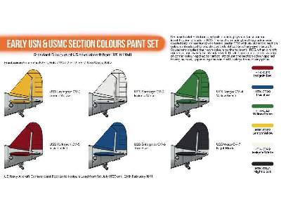 Early Usn&usmc Section Colours Paints - image 2