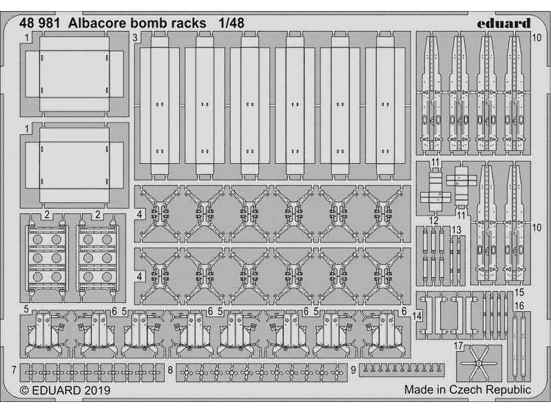 Albacore bomb racks 1/48 - image 1