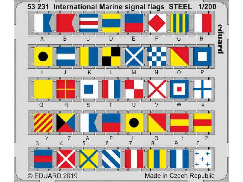 International Marine signal flags STEEL 1/200 - image 1