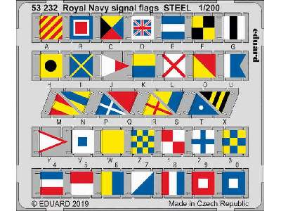 Royal Navy signal flags STEEL 1/200 - image 1