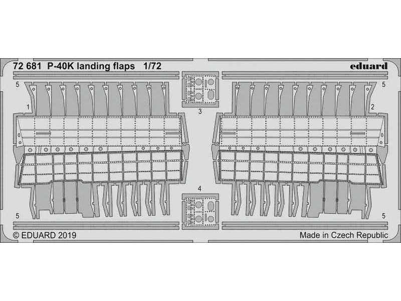 P-40K landing flaps 1/72 - image 1