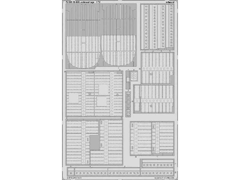 B-52G undercarriage 1/72 - image 1