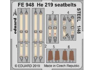 He 219 seatbelts STEEL 1/48 - image 1