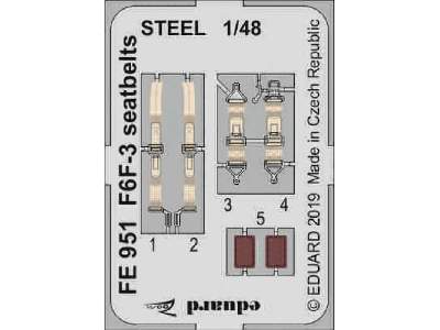 F6F-3 seatbelts STEEL 1/48 - image 1