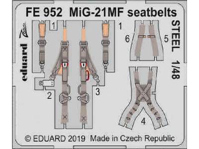 MiG-21MF seatbelts STEEL 1/48 - image 1