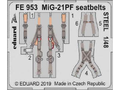 MiG-21PF seatbelts STEEL 1/48 - image 1