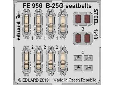 B-25G seatbelts STEEL 1/48 - image 1