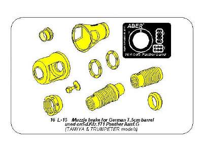 Muzzle brake for 7.5cm barrel used on Sd.Kfz.171 Panther Ausf.G - image 16