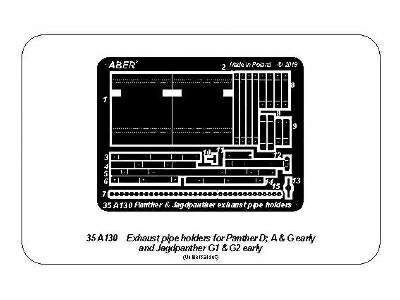 Exhaust holders for Panther & Jagdpanther G1 & G2 early - image 5