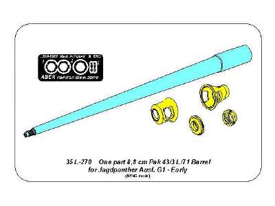 8,8cm One part Pak 43/3 L/71 barrel for Jagdpanther Ausf G1 earl - image 11