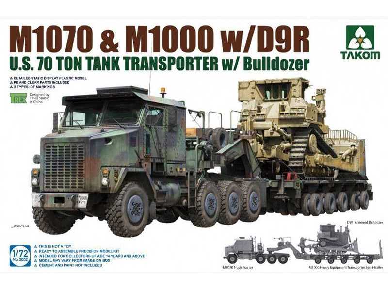 U.S. M1070 & M1000 w/D9R U.S. 70 Ton Tank Transporter w/Bulldoze - image 1