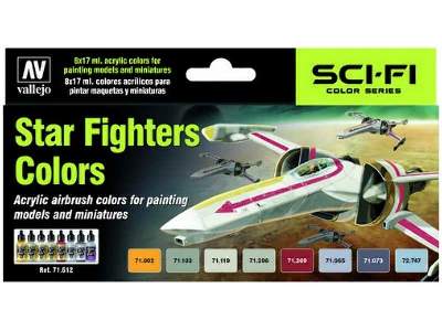 Model Air Set Star Fighters Colors - 8 pcs. - image 1